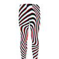 Anaglyph Optical Illusion Print Men's Leggings