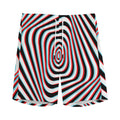 Anaglyph Optical Illusion Print Men's Athletic Shorts