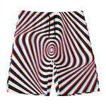 Anaglyph Optical Illusion Print Men's Swim Trunks
