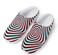 Anaglyph Optical Illusion Print Mesh Casual Shoes