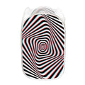 Anaglyph Optical Illusion Print Mesh Laundry Hamper