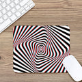 Anaglyph Optical Illusion Print Mouse Pad