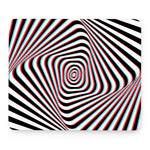 Anaglyph Optical Illusion Print Mouse Pad