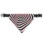 Anaglyph Optical Illusion Print Over The Collar Dog Bandana