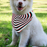 Anaglyph Optical Illusion Print Over The Collar Dog Bandana