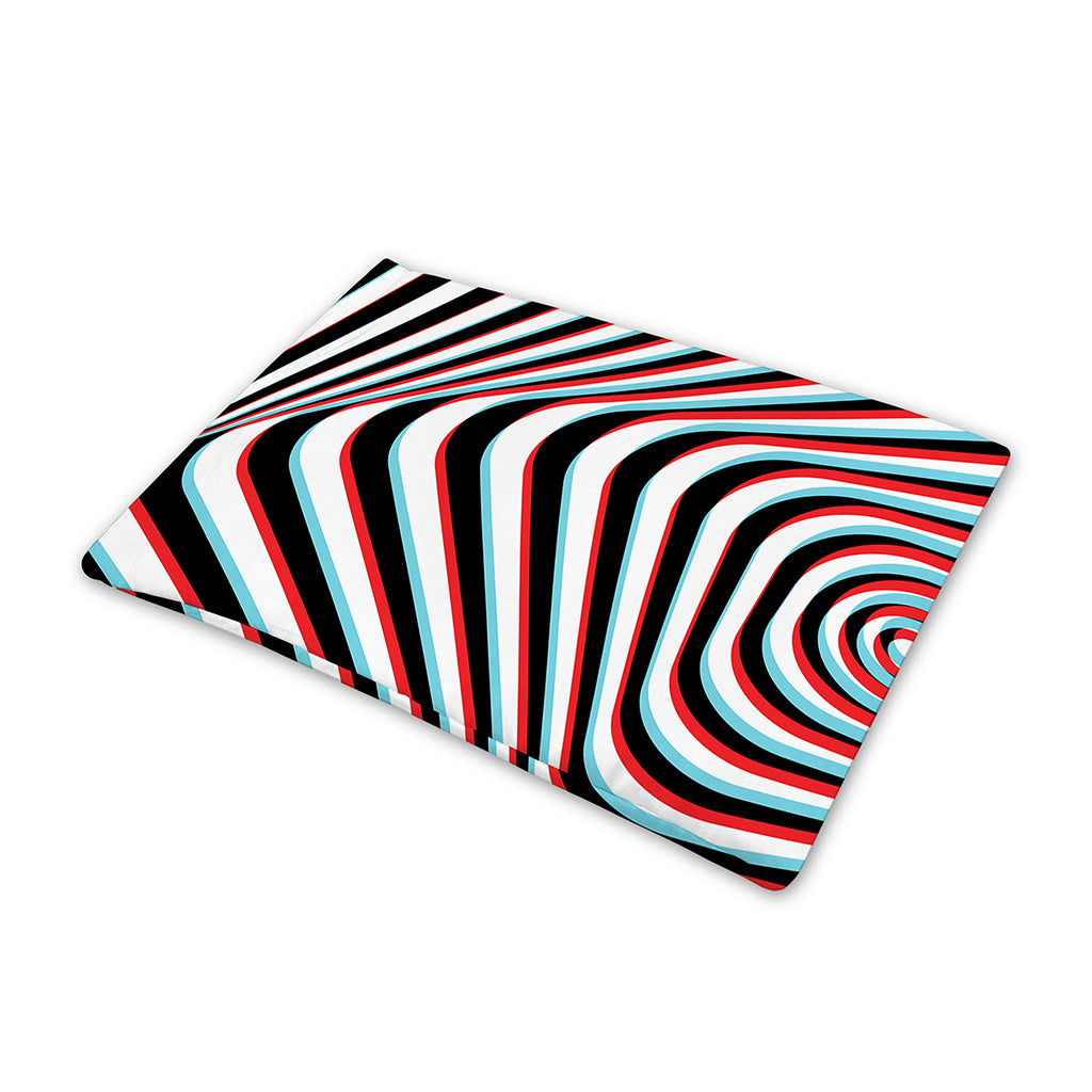 Anaglyph Optical Illusion Print Pet Cooling Mat Cover