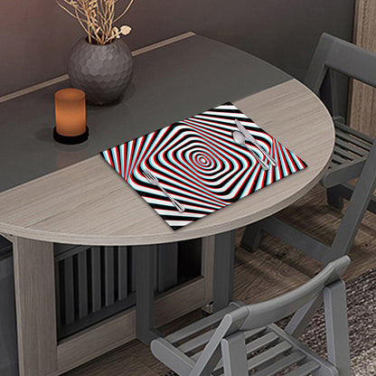Anaglyph Optical Illusion Print Placemat