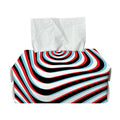 Anaglyph Optical Illusion Print Rectangle Tissue Box Cover