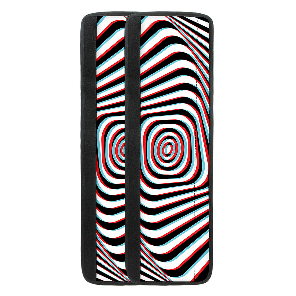 Anaglyph Optical Illusion Print Refrigerator Handle Covers
