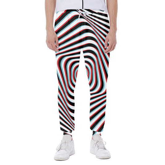Anaglyph Optical Illusion Print Scuba Joggers