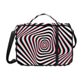 Anaglyph Optical Illusion Print Shoulder Strap Bible Bag