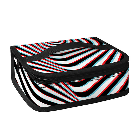 Anaglyph Optical Illusion Print Small Lunch Bag