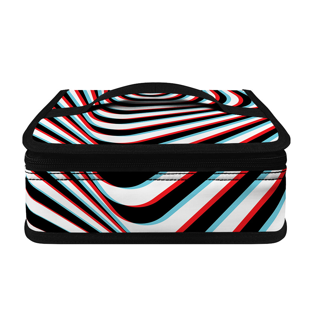 Anaglyph Optical Illusion Print Small Lunch Bag