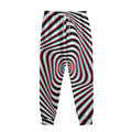 Anaglyph Optical Illusion Print Sweatpants