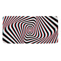 Anaglyph Optical Illusion Print Towel