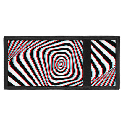 Anaglyph Optical Illusion Print Trifold Wallet