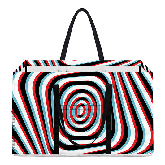 Anaglyph Optical Illusion Print Utility Tote Bag