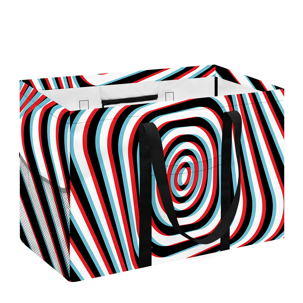 Anaglyph Optical Illusion Print Utility Tote Bag