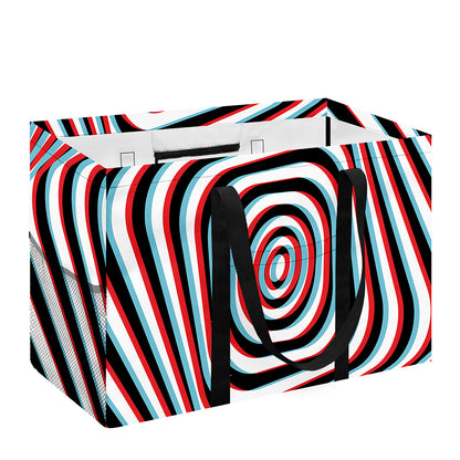 Anaglyph Optical Illusion Print Utility Tote Bag