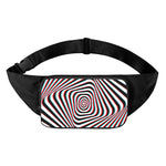 Anaglyph Optical Illusion Print Waist Bag