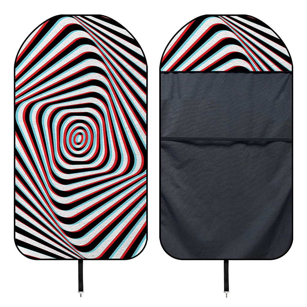 Anaglyph Optical Illusion Print Waterproof Car Seat Cover
