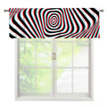 Anaglyph Optical Illusion Print Window Valance