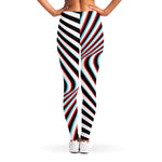 Anaglyph Optical Illusion Print Women's Leggings