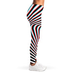 Anaglyph Optical Illusion Print Women's Leggings