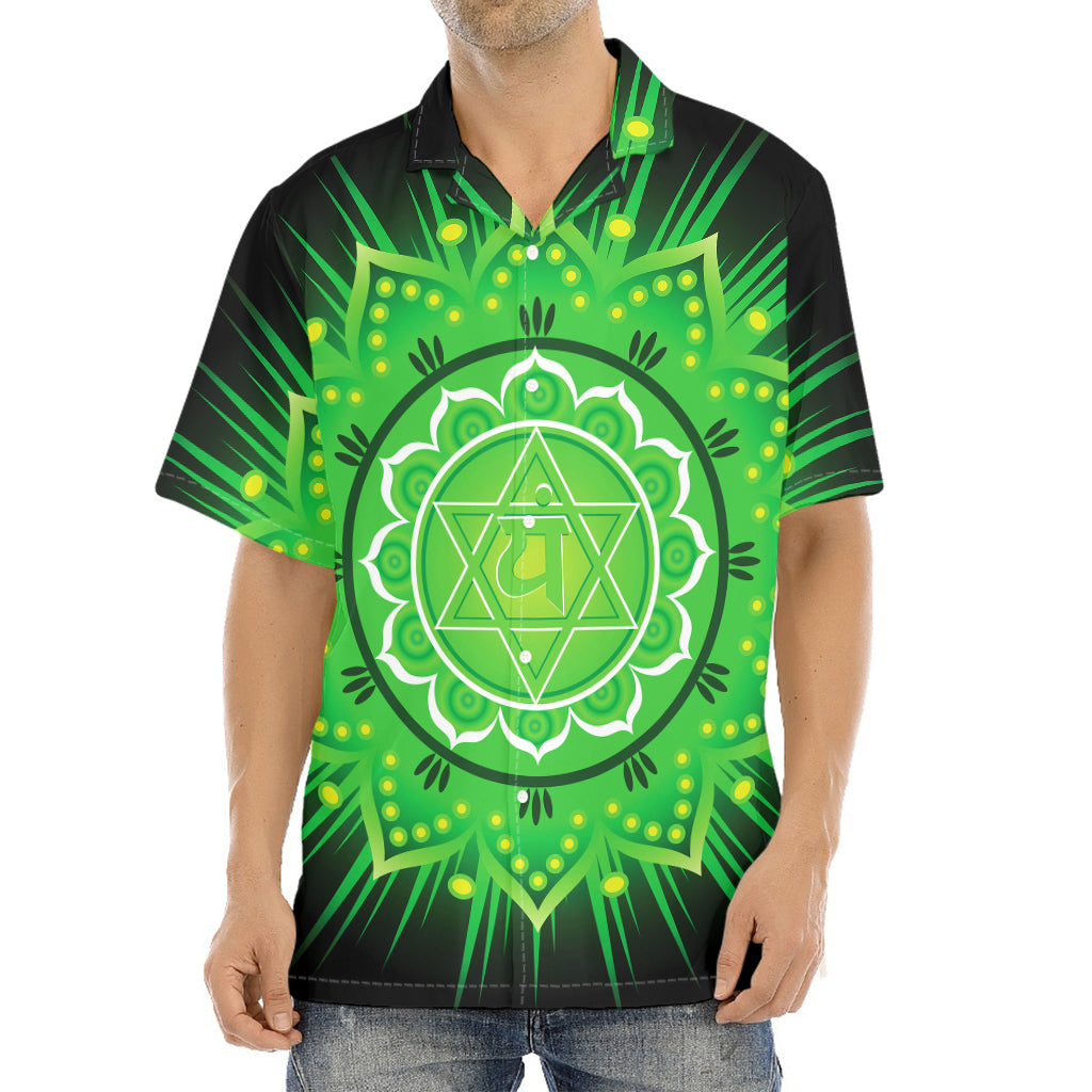 Anahata Chakra Mandala Print Aloha Shirt