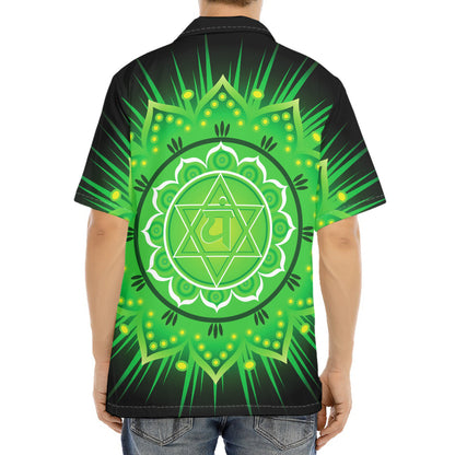 Anahata Chakra Mandala Print Aloha Shirt