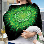 Anahata Chakra Mandala Print Baby Seat Cover