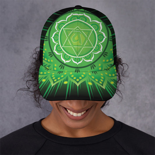 Anahata Chakra Mandala Print Baseball Cap