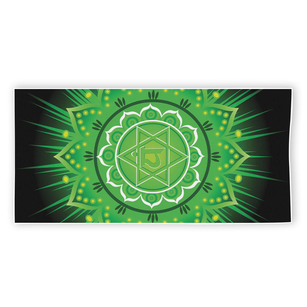Anahata Chakra Mandala Print Beach Towel