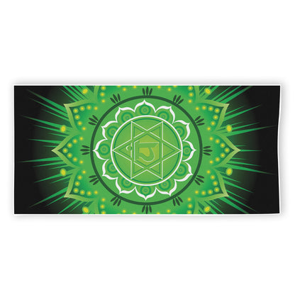 Anahata Chakra Mandala Print Beach Towel