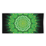 Anahata Chakra Mandala Print Beach Towel