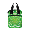 Anahata Chakra Mandala Print Bible Tote Bag