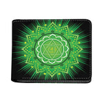 Anahata Chakra Mandala Print Bifold Wallet