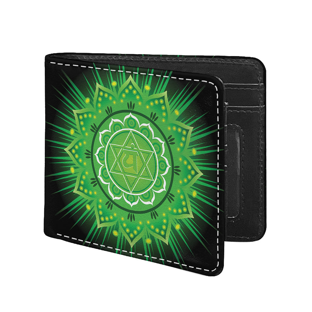Anahata Chakra Mandala Print Bifold Wallet