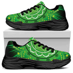 Anahata Chakra Mandala Print Black Chunky Shoes