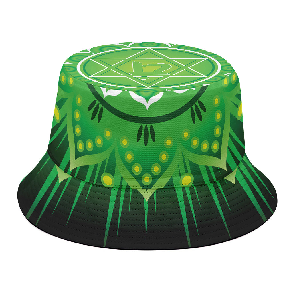 Anahata Chakra Mandala Print Bucket Hat