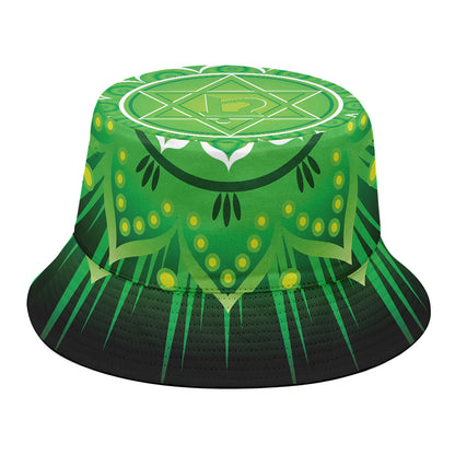 Anahata Chakra Mandala Print Bucket Hat