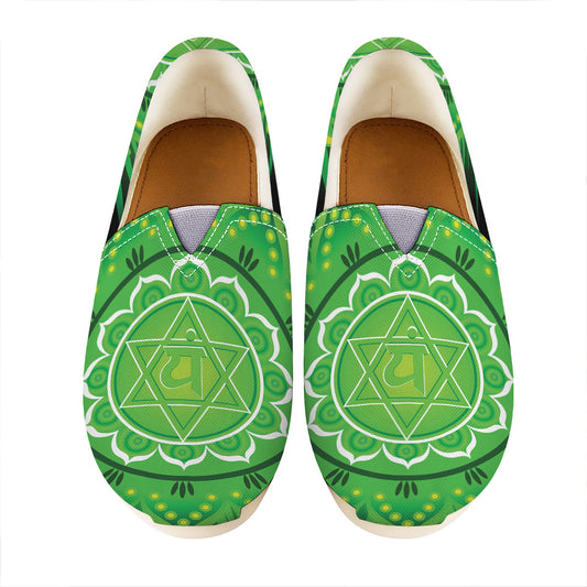 Anahata Chakra Mandala Print Casual Shoes