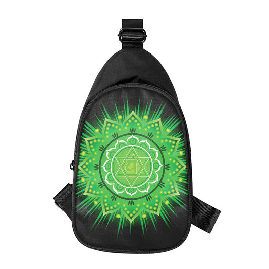 Anahata Chakra Mandala Print Chest Bag