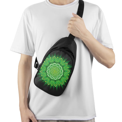 Anahata Chakra Mandala Print Chest Bag