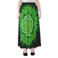 Anahata Chakra Mandala Print Chiffon Maxi Skirt