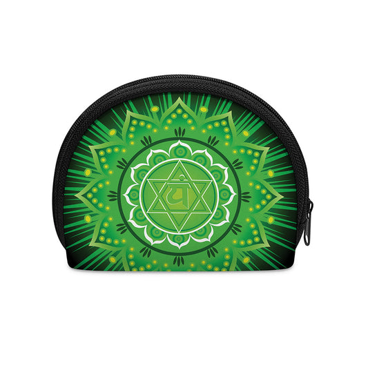 Anahata Chakra Mandala Print Coin Purse