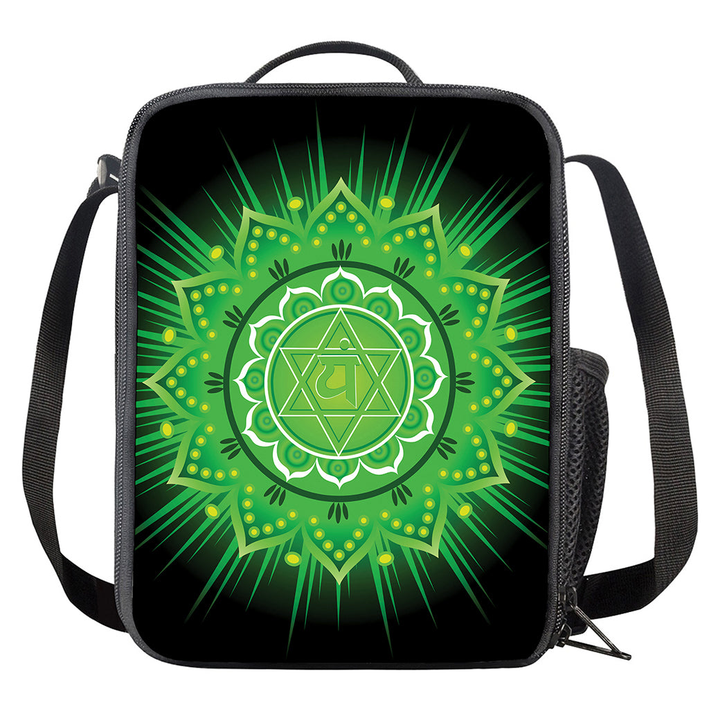Anahata Chakra Mandala Print Crossbody Lunch Bag
