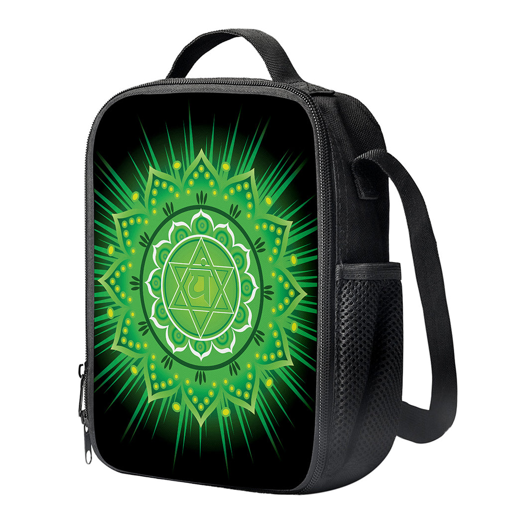 Anahata Chakra Mandala Print Crossbody Lunch Bag