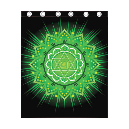 Anahata Chakra Mandala Print Curtain