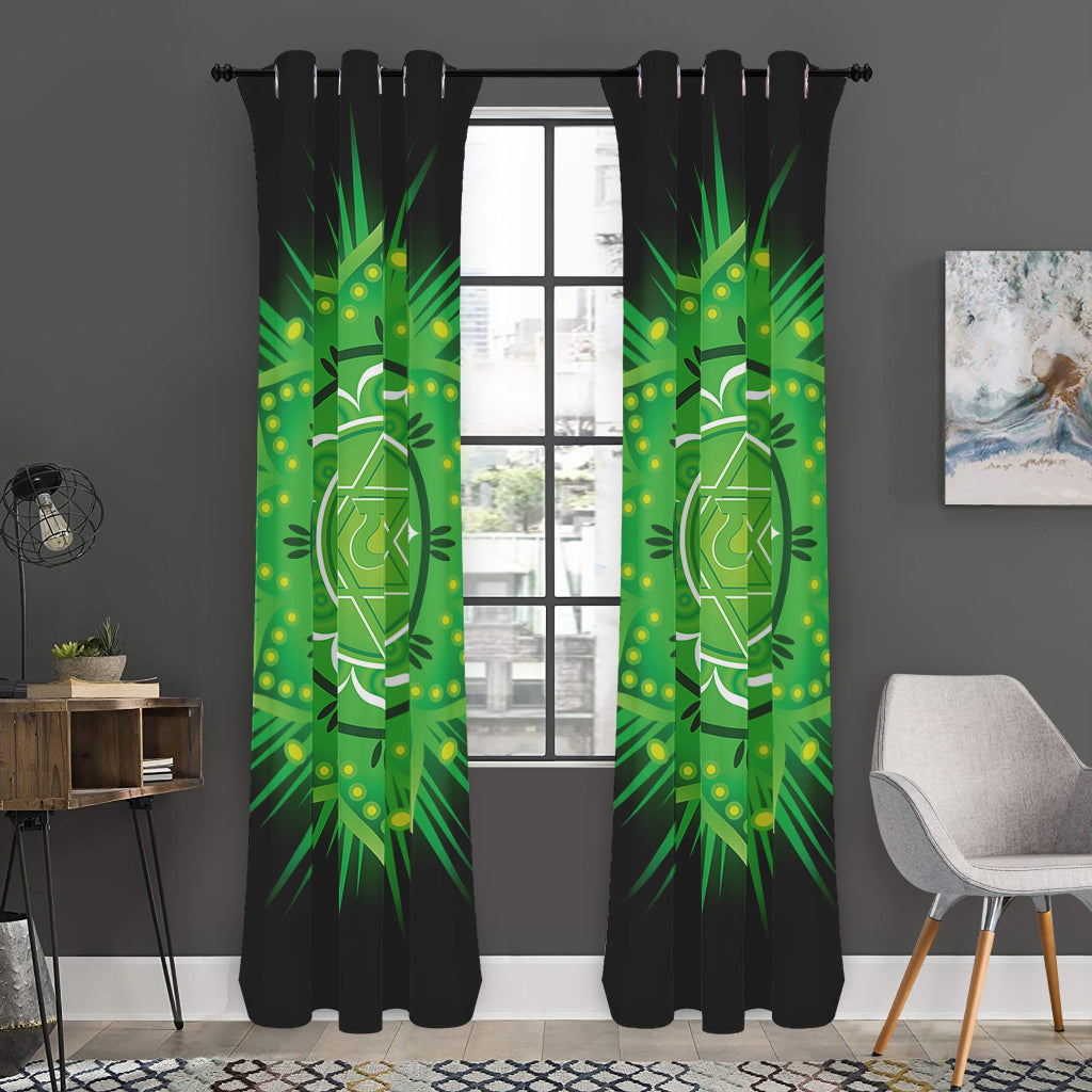 Anahata Chakra Mandala Print Curtain